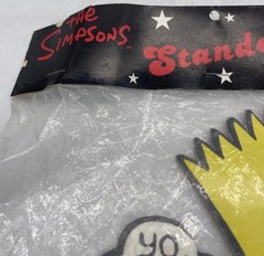 Bart Simpsons Cardboard Cut Outs 17″ Tall Standees 1990 Rare Un-opened