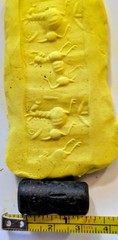 Rare Ancient Near Eastern Stone Intaglio Cylinder Seal, Impala Animals