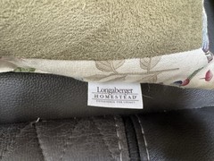 Longaberger Rectangle Pillow “Home Is Where You Hang Your Basket” 15.5″x10″