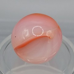 .61″ Peltier NLR Wispy Orange Rainbo Marble- #Q163