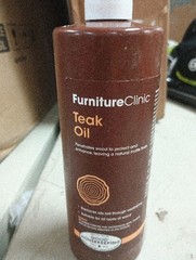 FurnitureClinic Teak Oil Wood Protects & Cleans 17 oz, 1054