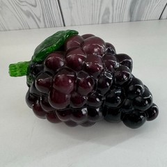 Vintage Murano Style Hand Blown Art Glass Set Of 5 Fruit And Vegetables