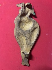 Unique Cast Iron Art Woman Wings Angel Fairy Wall Hook Rare Large Vintage Estate