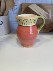 Pfaltzgraff Secrets Of Pistoulet Pitcher Discontinued Stoneware Sunflowers Vase