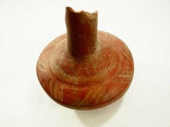 Pre-Columbian Tlatilco Incised Terracotta Bowl circa 1500-1000 BC CAA-225