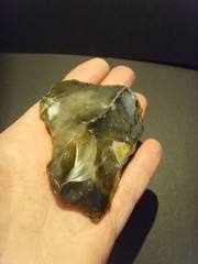 Lower Paleolithic – Fine Acheulean trihedral scraper. c.500,000+ BP.