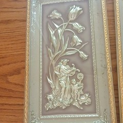 Metalcraft Four Seasons Metal Relief Wall Plaques Set, Silver/Gold/Gray