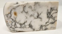 Stunning Vintage Restoration Hardware Solid Marble Scrolled Bookends Pair- Heavy