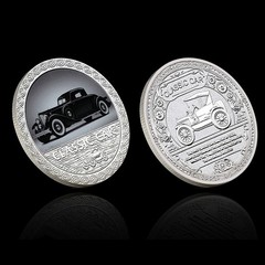 Classic Car 5 Coin Set with Gift Box Certificate Commemorative Collectibles Gift