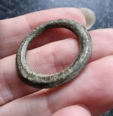 Celtic Ring Proto Money Ancient Currency Bronze 27mm Antique Detecting Find (1)