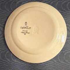 Stavangerflint Apollo Plate 8.25” Inger Waage Norway Mid Century Space Astronaut
