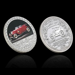 Classic Car 5 Coin Set with Gift Box Certificate Commemorative Collectibles Gift