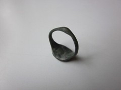 very rare ancient Viking engraved massive bronze ring with runes.IX – X AD.