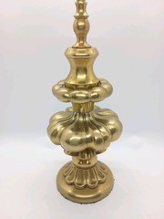 Vintage Solid Brass Victorium Finial Original Finish Table Top Door Stop 9″ EUC