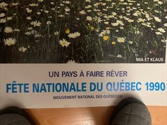 Poster Fête Nationale Québec Quebec 1990 “Un Pays À Faire Rêver” MNQ