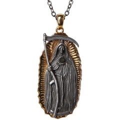 Pacific Giftware Santa Muerte Necklace Mexican Folklore Saint of Holy Death