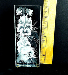 VTG LUCITE REVERSE CUT ETCHED 3D SCULPTURE ALBRIGHT