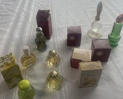 Vintage Avon Mini Perfume Lot Bottles Box Foxfire Hawaiian White Ginger Primrose