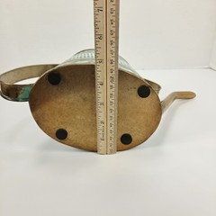 VTG Metal Copper Watering Can Decor Green Verdigris Teal Patina 0.5 Gal 12″