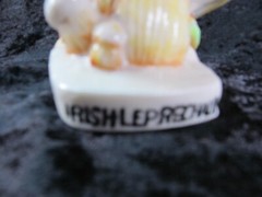 Belleek Irish Vintage RARE! Leprechaun Painted 5-1/4” Elf, Knome 3rd Green Mark