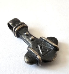 Ancient Viking SILVER Thor ‘s Hammer Pendant Norse Wearable Necklace 800 AD