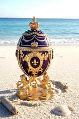 Faberge eggs Imperial Royal Handmade Fabergé egg Trinket 24k Gold 300 Swarovki