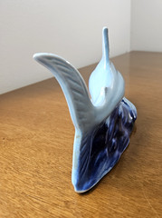 Vintage Large Blue Shark Figurine Sculpture Ocean Life From Brazil 9 Inches Long