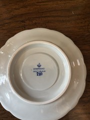 Delft Blue and white demitasse cup and saucer. Hand painted Holland