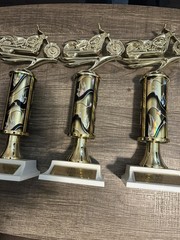 3 MOTORCYCLE TROPHY, MOTORCYCLE SHOW 10.5”