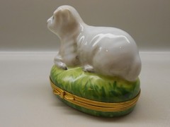 RARE Vintage Authentic Limoges Box – France – Lamb – Sheep – Chamart Company