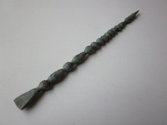 very rare AMAZING perfect large ancient roman bronze engraved stylus I – II A.D.