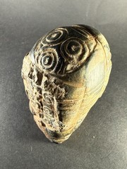 RARE ANCIENT PRE COLUMBIAN DENSE STONE CARVED TRIBAL STATUE FIGURINE C 600-900AD
