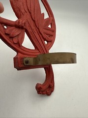 Syroco Wood Vintage Red Bird Wall Decor Made In USA