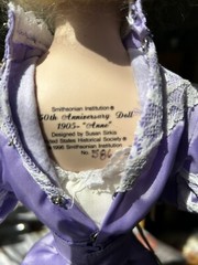 150th Anniversary Doll 1905 “Anne” 1996 Smithsonian Institution