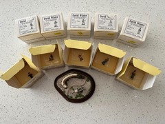 David Winter Miniatures At The Bakehouse PROOF SET (see notes on diorama base)