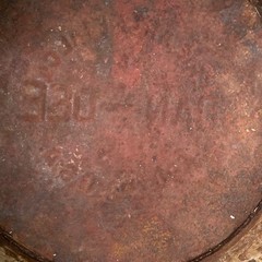 Antique Erie Art Metal Co. “dan-dee” Trash Can | Vintage Industrial Steel Waste