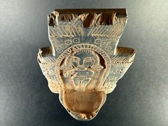 ANCIENT SYRO-HITTITE STONE CEREMONIAL OFFERING VESSEL DEPICTING GODDESS ASTARTE