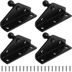 4 Pack 10mm Ball Stud Bracket Gas Strut Mounting Bracket for Lift Support Shocks