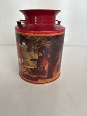 1990’s Horse Buggy Blacksmith Barn Tin Milk Can Shaped Art Paul Detlefsen