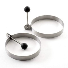 Norpro Stainless Steel Round Egg/Pancake Rings, 3.75″, Silver