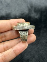 Beautiful Silver Old Afghanistan Unique Ring With Natural Carnelian Stone