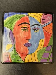 Muzeum Ceramic Tile/Plaque – Cubist Picasso Style