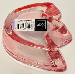 MIKASA Heavy Glass Pink Tulip Flower Votive 4 3/4 inch NEW with box