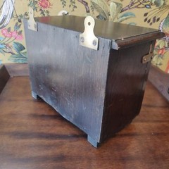 Vintage early 20th century possibly military pine first aid case Switzerland