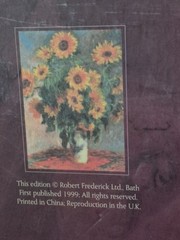 Address and Birthday Book, Robert Frederick Ltd. 1999, Sunflowers, Art