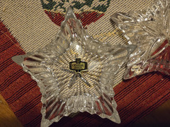 Vintage Zajecar 24% Lead Crystal Star-shaped Trinket Or Jewelry Box. Yugoslavia