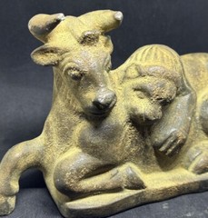 Ancient civilizations rare carved near eastern stone animal statue figurine