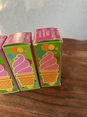 (3) 70s Vintage Avon Lip Pomade Ice Cream Cone Cherry, 2 Strawberry New with Box
