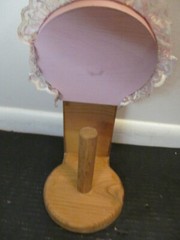 D&C Country Crafts Handcrafted Wooden Toilet Paper Holder Fancy Commode