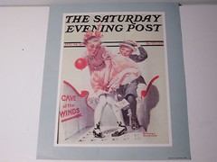 Sepco Norman Rockwell Unframed Sat Evening Post Print Cave of the Winds